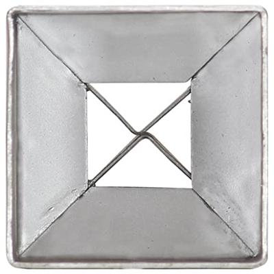 Grondpinnen 12 st 7x7x75 cm gegalvaniseerd staal zilverkleurig - thumbnail