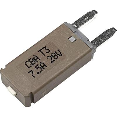 Hansor Circuit Breaker Mini, type 3. Manual Reset, 7,5A CBA3 Series 7,5A Zekeringautomaat standaard vlakzekering 7.5 A Bruin 1 stuk(s) Hansor Circuit Breaker Mini, type 3. Manual Reset, 7,5A CBA3 Series 7,5A Zekeringautomaat standaard vlakzekering 7.5 A Bruin 1 stuk(s)