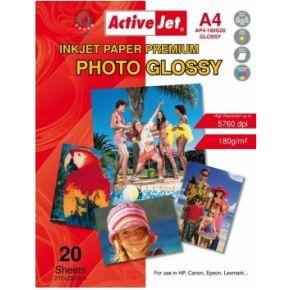 Activejet Glanzend papier AP4-180G20 (A4; 20 st.)