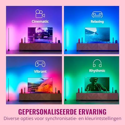 WiZ Sync box starter kit 75-85 EU 8720169078628 LED-stripset 240 V 340 cm Meerkleurig 1 stuk(s)