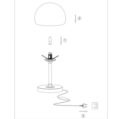 Steinhauer Tafellamp ancilla LED 7933ch chroom Steinhauer Tafellamp ancilla LED 7933ch chroom