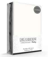Dreamhouse Katoenen Topper Hoeslaken Creme 90 x 200 cm - thumbnail