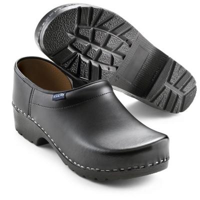 SIKA 124 Klomp Traditionel Dichte Hak PU Zwart - Maat 44 - 16.089.075.44