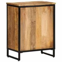 Wijnrek voor 9 flessen 55x33x70 cm massief mangohout - thumbnail