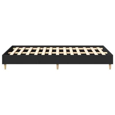 Bedframe zonder matras 135x190 cm spaanplaat zwart