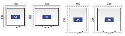 Biohort Neo 2B metalen tuinhuis kwartsgrijs 236x236 cm met dubbele deur- Plat dak- Metaal- Biohort - thumbnail