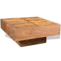 VidaXL Salontafel vierkant massief mangohout bruin - thumbnail