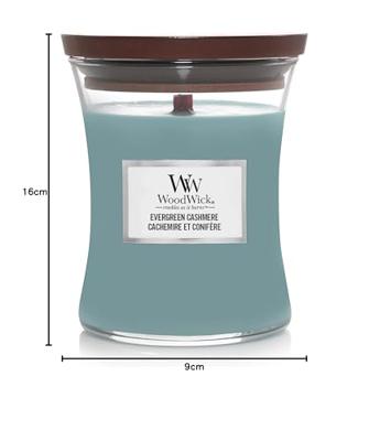 WoodWick evergreen cashmere medium candle