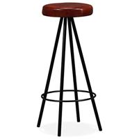 Barkrukken 2 st echt leer - thumbnail