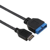 50cm USB 3.1 Type E to USB 3.0 moederbord 19 pins mannelijke uitbreiding kabel - thumbnail