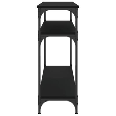 Wandtafel 100x29x75 cm bewerkt hout zwart