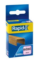 Rapid nietjes Bébé, verkoperd, doos van 5000 nietjes - thumbnail