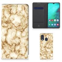 Samsung Galaxy A40 | Standcase | Marmer Goud - thumbnail