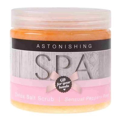 Astonishing Nails SPA Detox Salt Scrub Peeling Sensual Peppery Rose 450ml Astonishing Nails SPA Detox Salt Scrub Peeling Sensual Peppery Rose 450ml