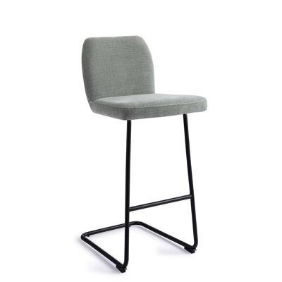 Jesper Home Barkruk 'Ikata' Arch Black, kleur Breezy Blue (zithoogte 75cm)