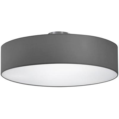 Ronde LED Plafondlamp in Mat Grijs Aluminium met E27 Fitting - 3-lichts