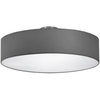 Ronde LED Plafondlamp in Mat Grijs Aluminium met E27 Fitting - 3-lichts - thumbnail