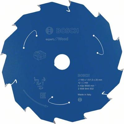 Bosch Accessories Bosch Power Tools 2608644502 Cirkelzaagblad 160 x 20 mm Aantal tanden: 12 1 stuk(s)