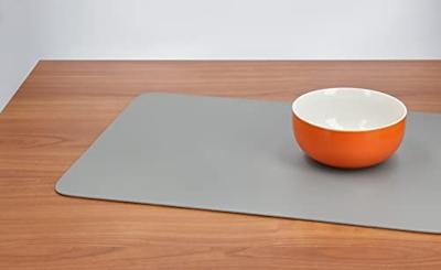 ASA Selection Placemat - Leather Optic Fine - Cement - 46 x 33 cm