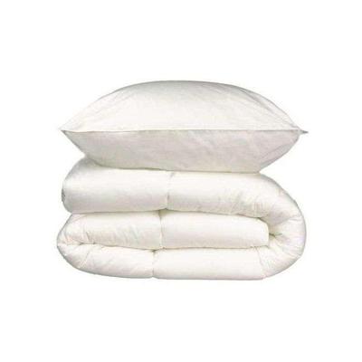 Beddengoedpakket microvezel - 1 warm dekbed 140x200 cm + 1 kussen 60x60 cm wit