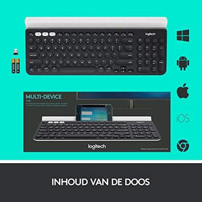 Logitech K780 toetsenbord Draadloos Zwart - thumbnail