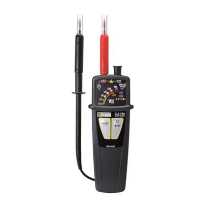 Chauvin Arnoux C.A 742 IP2X Tweepolige spanningstester CAT IV 600 V Akoestisch, Staafdiagram, LED