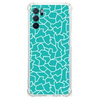 OPPO A16 | A16s | A54s Back Cover Cracks Blue - thumbnail
