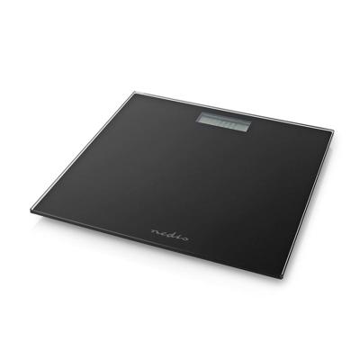 Nedis PESC500BK Personenweegschaal Digitaal Zwart Gehard Glas Max. 150 Kg - thumbnail