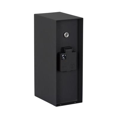 Buitenstopcontact Charge Zwart tuinstopcontact met schemersensor Buitenstopcontact Charge Zwart tuinstopcontact met schemersensor