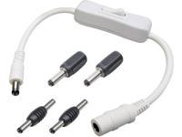 TRU COMPONENTS Laagspannings-verlengkabel Laagspanningsstekker - Laagspanningsbus 2.5 mm 5.5 mm 20.00 cm 1 stuk(s) - thumbnail