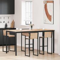 Bartafel Naturel 110 x 55 x 105 cm Massief grenenhout - thumbnail