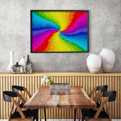 Stained Glass Rainbow Burst Puzzel 1000 Stukjes Stained Glass Rainbow Burst Puzzel 1000 Stukjes
