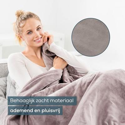 Beurer HD75 Cosy Elektrische Fleece Deken 180x130 cm Taup