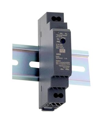 MEAN WELL DDR-15G-12 DIN-rail DC/DC-converter 12 V/DC 1.25 A 15 W Aantal uitgangen:1 x Inhoud 1 stuk(s)