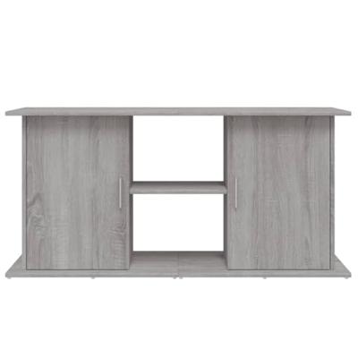 Aquariumstandaard 121x41x58 cm bewerkt hout grijs sonoma eiken - thumbnail