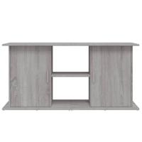 Aquariumstandaard 121x41x58 cm bewerkt hout grijs sonoma eiken - thumbnail