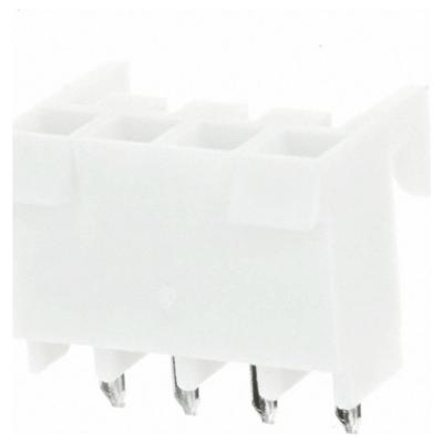 Molex 09484048 Female header, inbouw (standaard) Totaal aantal polen: 4 Rastermaat: 3.96 mm Inhoud: 1 stuk(s) Tray