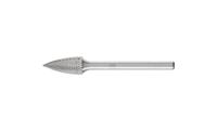 PFERD TOOLS 21222773 Freesstift Hardmetaal Spitsboog Lengte 43 mm Afmeting, Ø 6 mm Werklengte 13 mm Schachtdiameter 3 mm 1 stuks - thumbnail