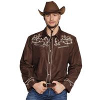 Cowboy blouse Country bruin - thumbnail