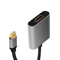 LogiLink CDA0110 video kabel adapter 0,15 m Mini DisplayPort HDMI Zwart, Grijs - thumbnail