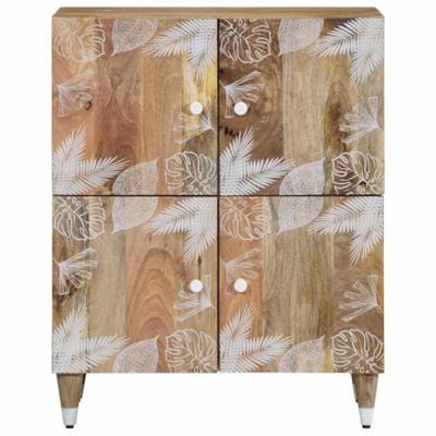 Dressoir 60x33,5x75 cm massief mangohout