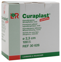 Curaplast Sensitive ronde pleister 100 Stuks - thumbnail