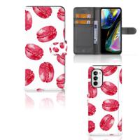 Motorola Moto G52 | Moto G82 | Book Cover | Pink Macarons | Portemonnee hoesje - thumbnail