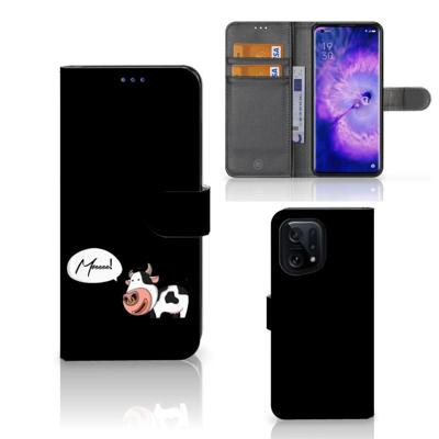 OPPO Find X5 Leuk Hoesje Cow OPPO Find X5 Leuk Hoesje Cow