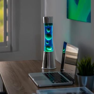 Lava lamp &apos;&apos;tower&apos;&apos; green and blue