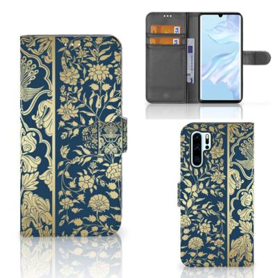 Huawei P30 Pro Hoesje Beige Flowers Huawei P30 Pro Hoesje Beige Flowers