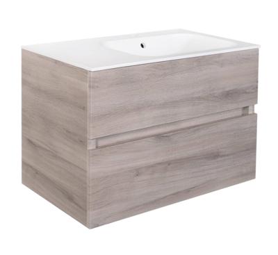 Best Design Onderkast Splash Grey Greeploos 80x56x47 cm 2 Softclose Laden Grijs Eiken