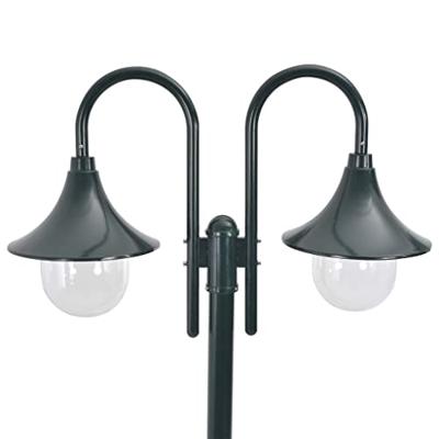VidaXL Paalverlichting tuin e27 220 cm aluminium donkergroen 2-delig VidaXL Paalverlichting tuin e27 220 cm aluminium donkergroen 2-delig