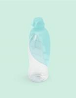United Pets Leaf drinkbak voor honden, van siliconen, aquamarijn, Italiaans design, reistank - thumbnail