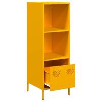 Hoge kast 35x39x103,5 cm staal mosterdgeel - thumbnail